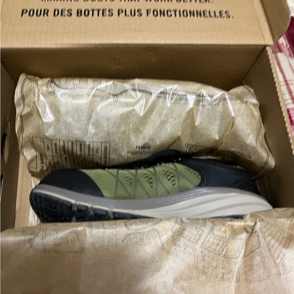 Keen Vista Energy Safety Toe Shoe - Women’s 9 Wide - Olive/Black NIB - Picture 8 of 10